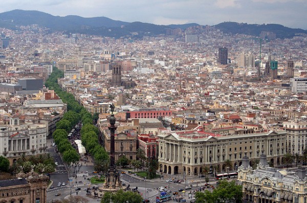 vista panoramica de barcelona