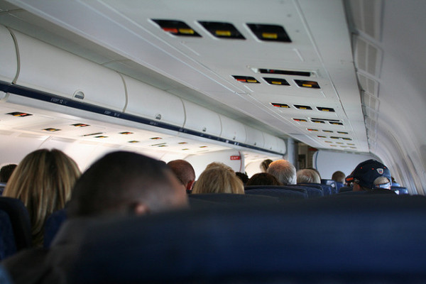 Interior de un avion